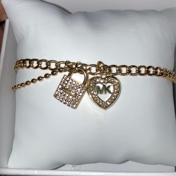 Michael Kors Jewelry - Michael Kors Double Chain & Charm bracelet